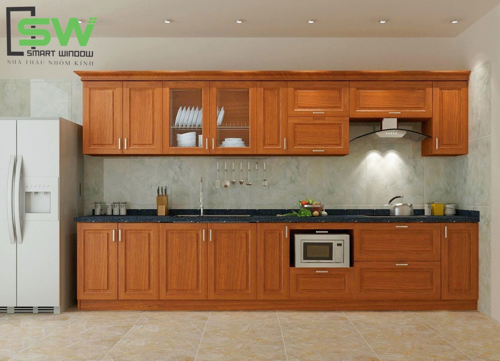 Hạn chế của tủ bếp gỗ