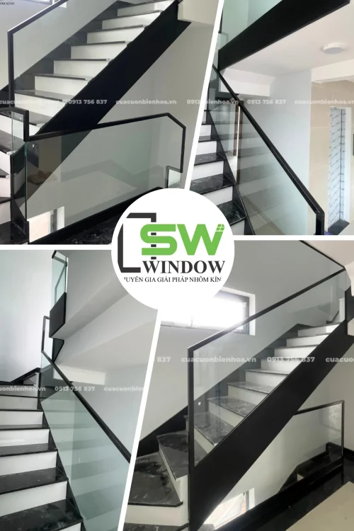 Báo Giá Cầu Thang Kính Tay Vịn Nhôm Mới Nhất 2025 – Thi Công Trọn Gói Tại Đồng Nai