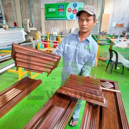 GIA CÔNG PHÀO ĐÌNH CỬA NHÔM THỦY LỰC