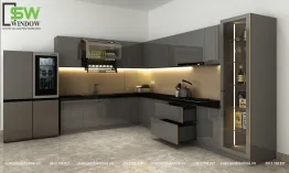 Tủ Bếp Nhôm Hợp Kim SW WINDOW